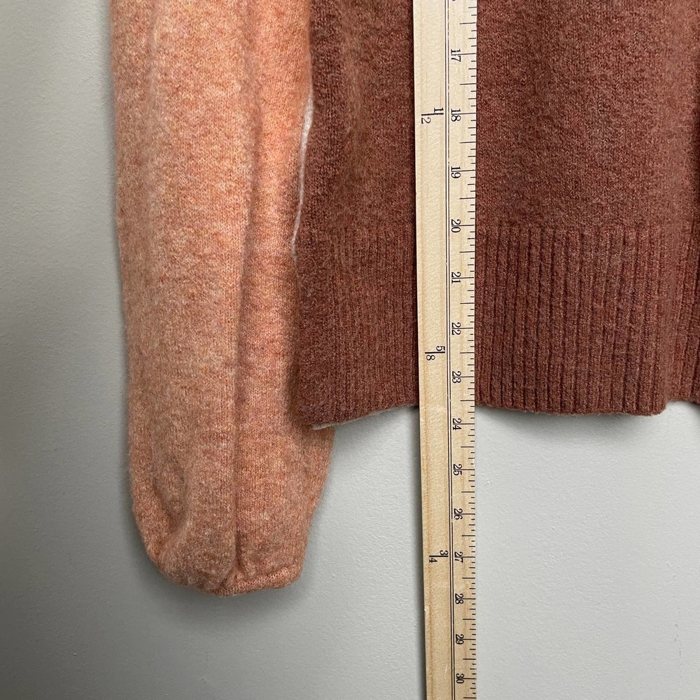 Madewell Merino Wool Alpaca Blend Color Block Crew Neck Sweater S - Picture 9 of 10